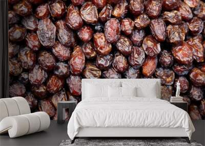  Delicious juicy raw ripe dates fruits Wall mural