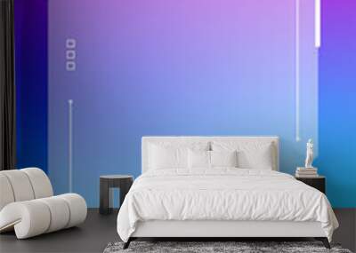 Futuristic vertical gradient background. Social media frame vector illustration. Wall mural