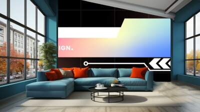 Modern pop up window illustration. Futuristic pop up interface. Wall mural