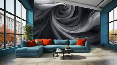 AI art, illustration background that looks like smoke Wall mural