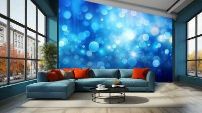 Abstract Blue Gradient Background With Blurred Texture Wall mural