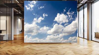 Cumulonimbus clouds, dramatic sky Wall mural