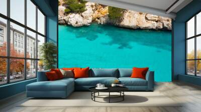 Cala Macarella Menorca turquoise Balearic Mediterranean Wall mural