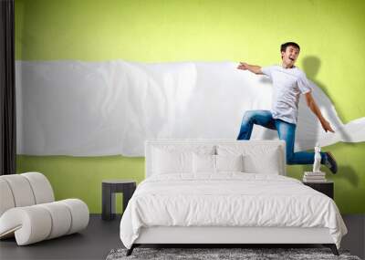 Modern style dancer posing Wall mural