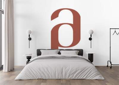 Simple letter pa minimalist initial. Letter ap modern logo design. Elegant and luxury brand identity Wall mural