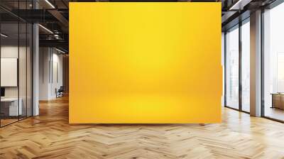 Gold, yellow empty room studio gradient used for background and display your product. Wall mural