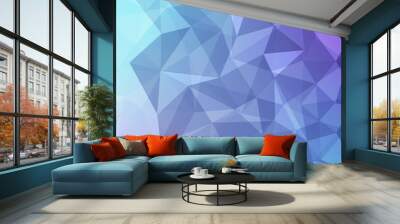 blue and violet polygon abstract background Wall mural