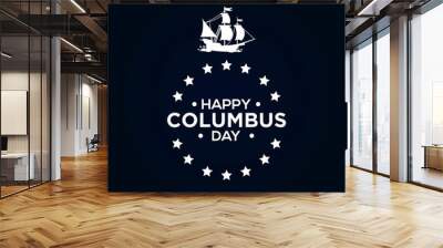 happy columbus day design Wall mural