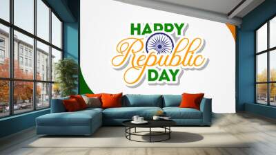 India Republic Day Vector Design For Banner or Background Wall mural