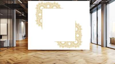 Mandala Wedding Ornament Gold Vector Design Wall mural