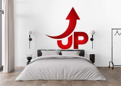 up logo design Wall mural