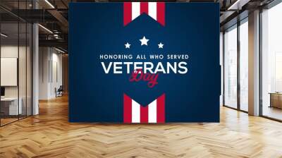 veteran day design for celebrate Wall mural