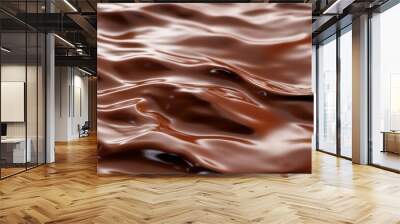 Rich, smooth texture of premium milk melted liquid chocolate Wall mural