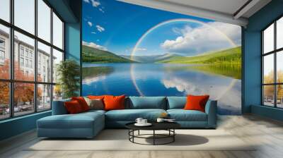 After the rain in the mountains a bright img Wall mural