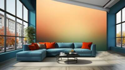 Blurred gradient olive to copper abstract background Wall mural