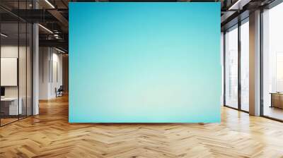 Gradient light cyan to light blue abstract background Wall mural