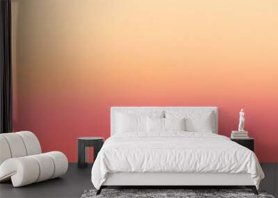 Gradient light red to orange abstract background Wall mural