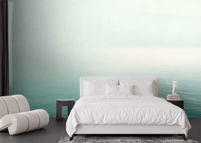 Gradient light sea green to snow abstract effect Wall mural