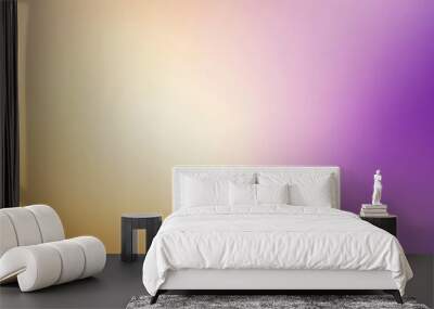 Gradient light violet to light gold abstract background Wall mural