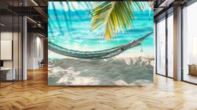 Tropical island with Palm trees Wall mural