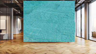 Swimming pool water background with caustic ripple. Aquatic surface with waves backdrop. Wall mural