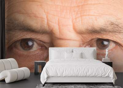 Close up of eyes of a senior man Wall mural