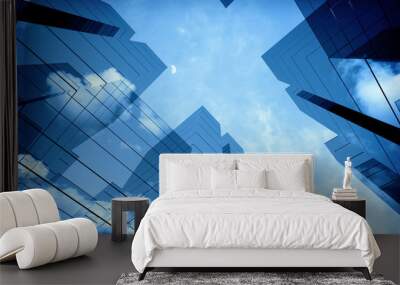 3d skyscrapers Wall mural