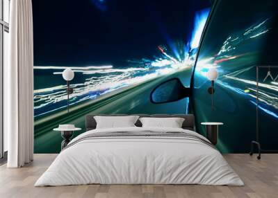 abstract speed drive Wall mural