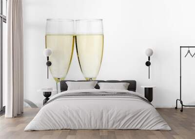 champagne and bow Wall mural