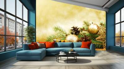 Christmas card Wall mural