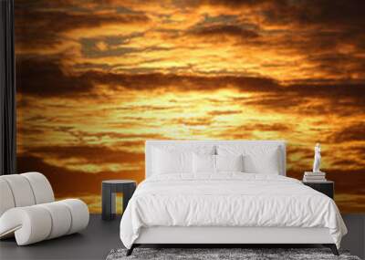 city sunrise Wall mural