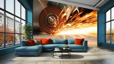 metal sawing Wall mural