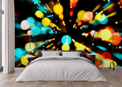 motion bokeh Wall mural