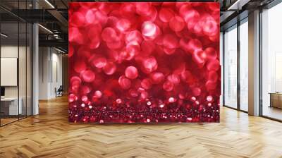 Shiny glitter bokeh background Wall mural