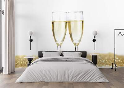 two champagne flutes Wall mural