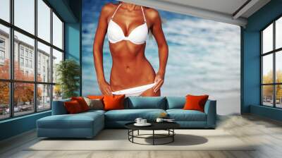 woman in bikini Wall mural