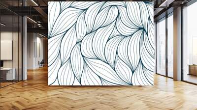 background leaves pattern Wall mural