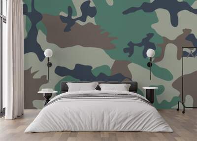 Camouflage Seamless Pattern Wall mural