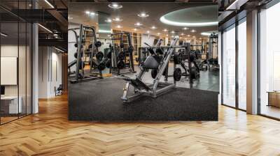 Gym, fitness center background Wall mural