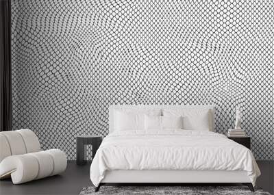 Snake skin texture, reptile texture for wild design element. Fully editable graphic resource. Vector Formats Wall mural