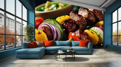 Kebab Skewers Wall mural