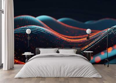 Abstract digital background Wall mural