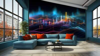 Abstract digital data background. Can be used in the description of network abilities, technological processes, digital storages, science, education, etc. Wall mural