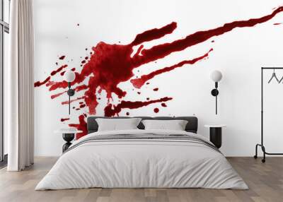 Blood drops cut out Wall mural