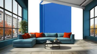 Blue hard cover book cut out Wall mural