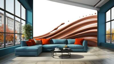 Chocolate splash cut out Wall mural