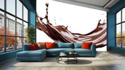 Chocolate splash cut out Wall mural