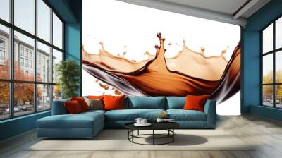 Coffee splash cut out Wall mural