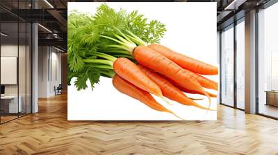 Delicious carrots cut out Wall mural