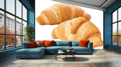 Delicious croissants cut out Wall mural